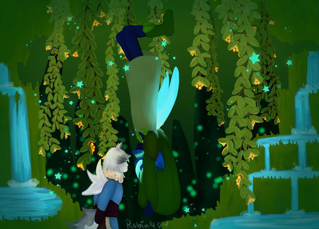Fullbody + extra character + detailed background